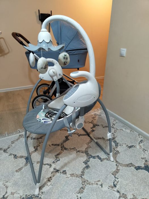 Коляска и электронды качеля