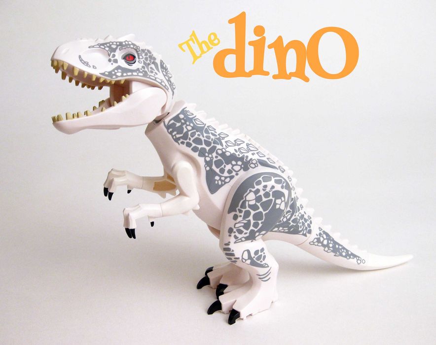 Dinozaur TIP lego Jurassic Indominus T Rex Indoraptor Carnotaurus Bary