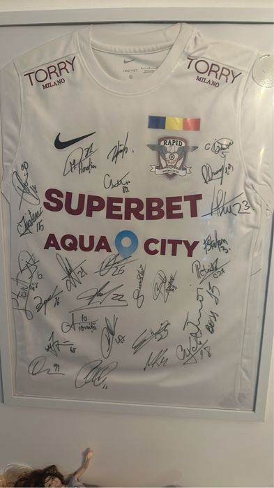 Tricou rapid semnat inclusiv sapunaru ionita si multi altii