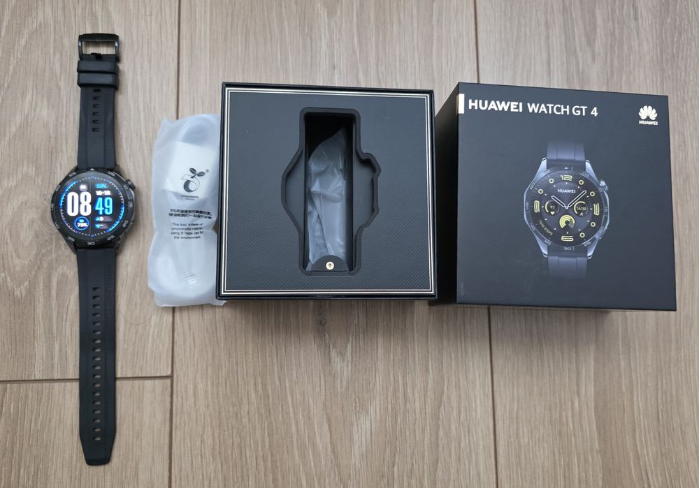 Huawei Watch GT 4 (46mm) Black – Pachet Complet, Stare Excelentă