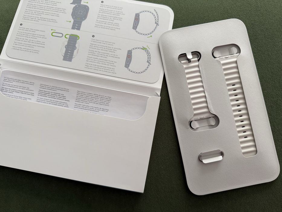 Vand curea Ocean Band Apple Watch Ultra, in cutie