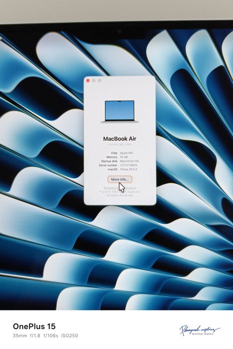 Macbook M4 Air / Ideal xolat