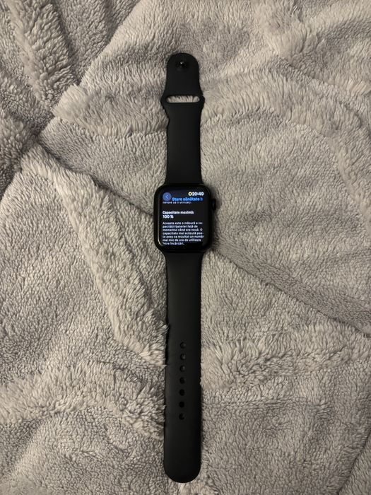 Apple Watch SE 2 (2022) 44mm Midnight - BATERIE 100% - Impecabil - Cutie Completă