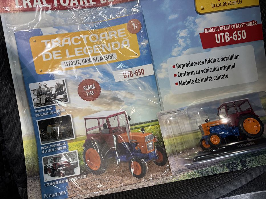 Macheta tractor UTB-650 1:43 + Revista - NOU