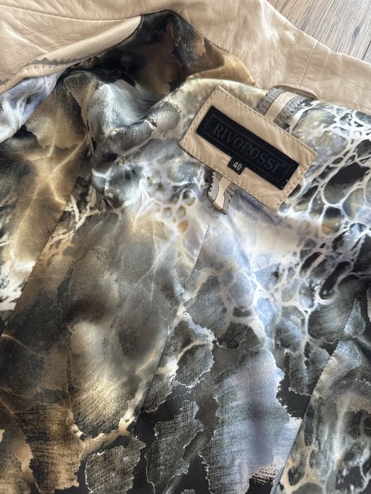 Кожено яке вталено-RivoRossi