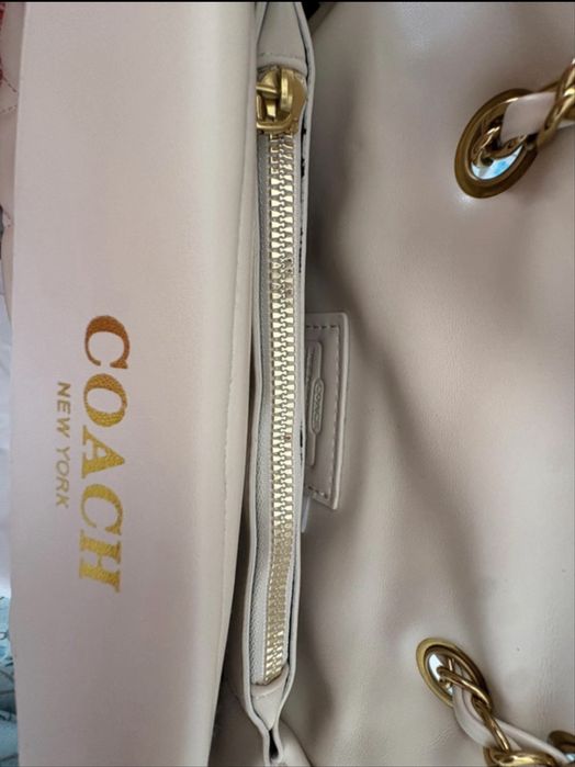 Geanta coach crem