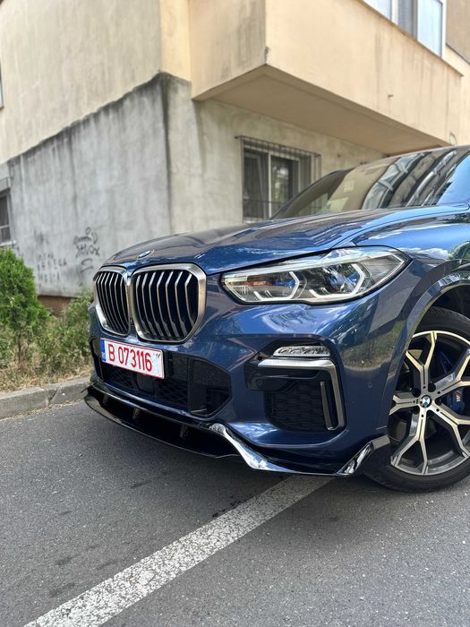 Prelungire Bara Fata Compatibil cu  BMW X5 G05 2019+ Negru Lucios