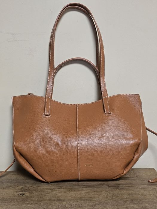 Polene Cyme Mini цвят Camel оригинална дамска чанта