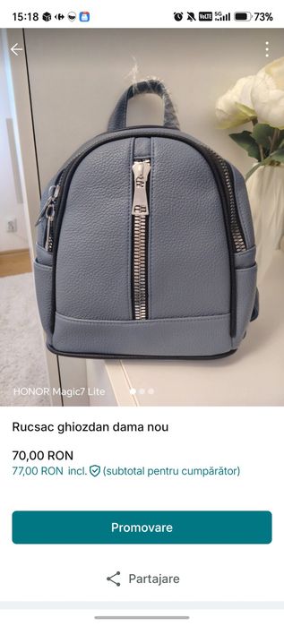 Rucksack ghiozdan dama nou