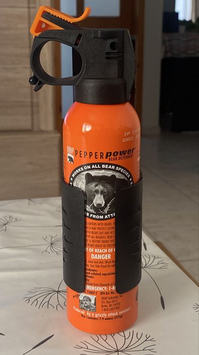 Spray autoaparare UDAP împotriva urșilor, import SUA, Bear detterent