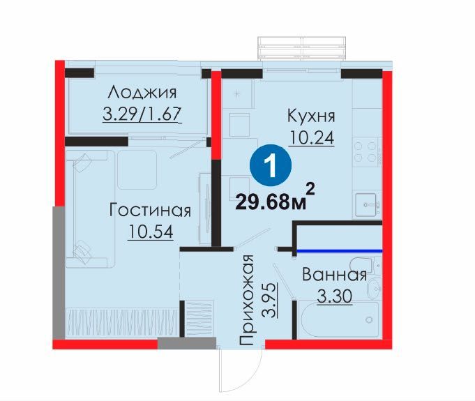 1-комн. квартира, 30 м², Мирабадский район