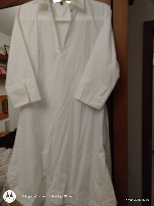 Rochiță alba, bumbac fin 100%, 40