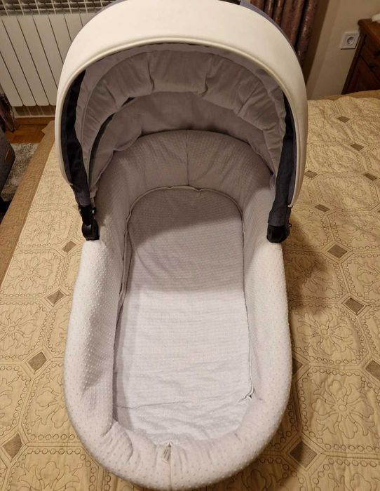 Бебешка комбинирана количка 3в1 Buba - Forester 595, сива