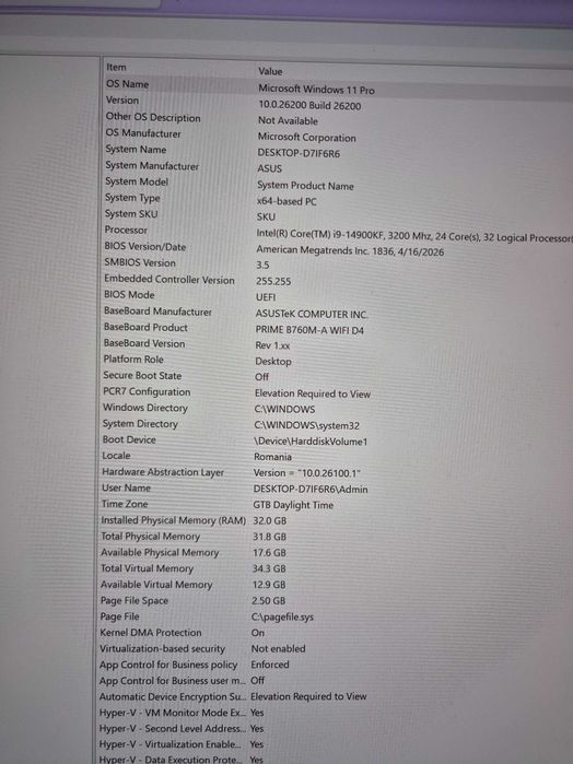 PC Gaming i9 14900KF RTX 4060TI 32GB RAM + Monitor Samsung Odyssey G70B 144hz 4k