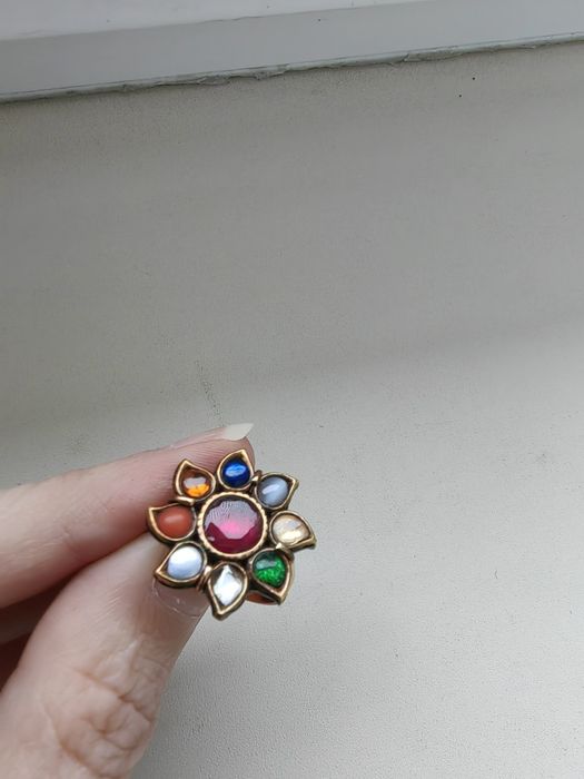 inel 18k diamante si pietre pretioase