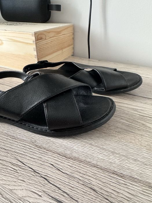 Vand sandale negre piele