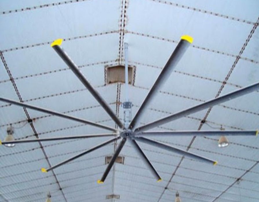 Промышленный вентилятор для завода, для цеха, для охлаждения воздуха