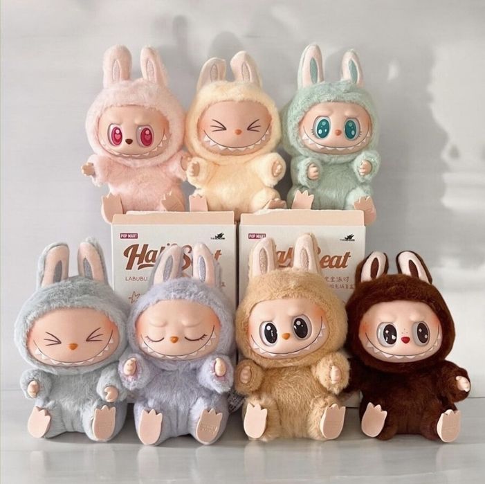 ПРОМО! Плюшена играчка Labubu 15cm, ключодържател Лабубу