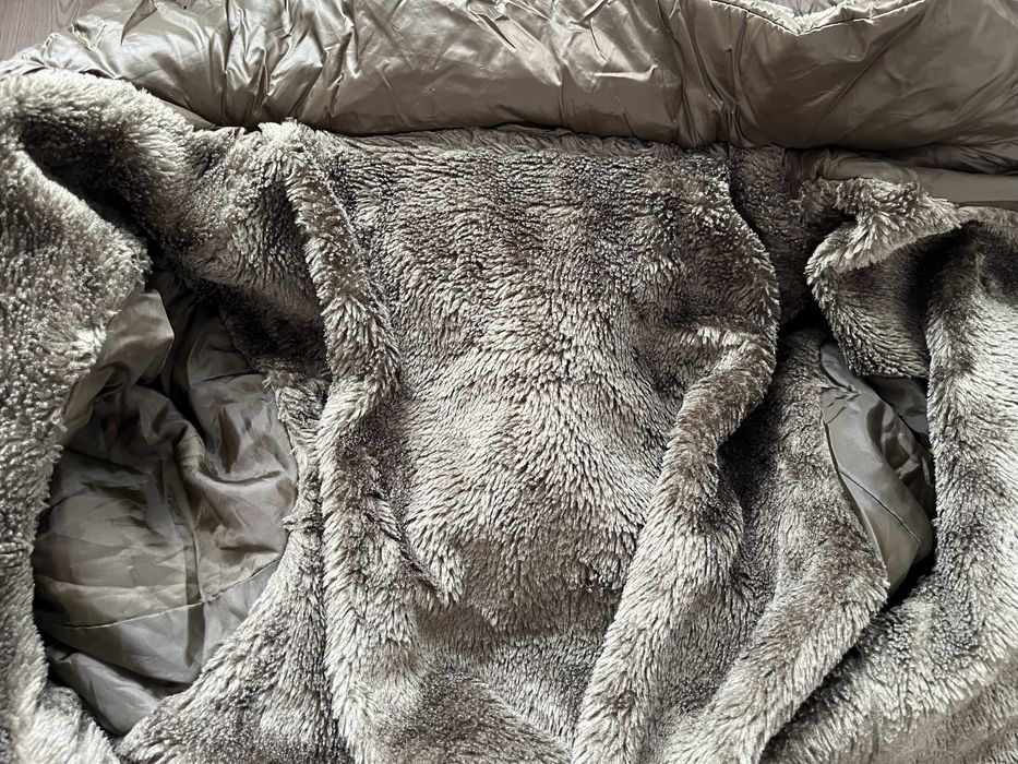 Дамско зимно яке с качулка – кафяво