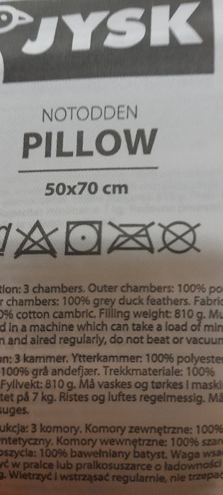 Възглавница синтетична вата