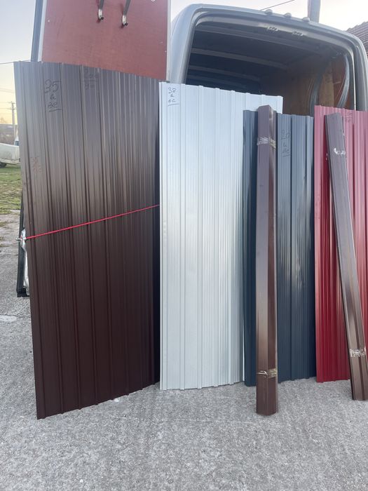 Ofertă! Tablă cutata colorata, începând cu prețul 20 lei bucata