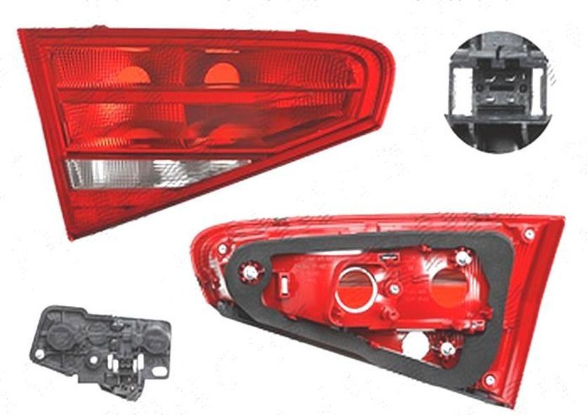 Stop spate lampa Audi A4/S4 (B8), 11.2011-12.2015 Model Sedan, spate, stanga/dreapta, partea interioara; P21W+W16W; cu suport becuri