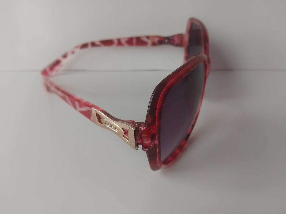 Дамски слънчеви очила с бордо леопардов принт