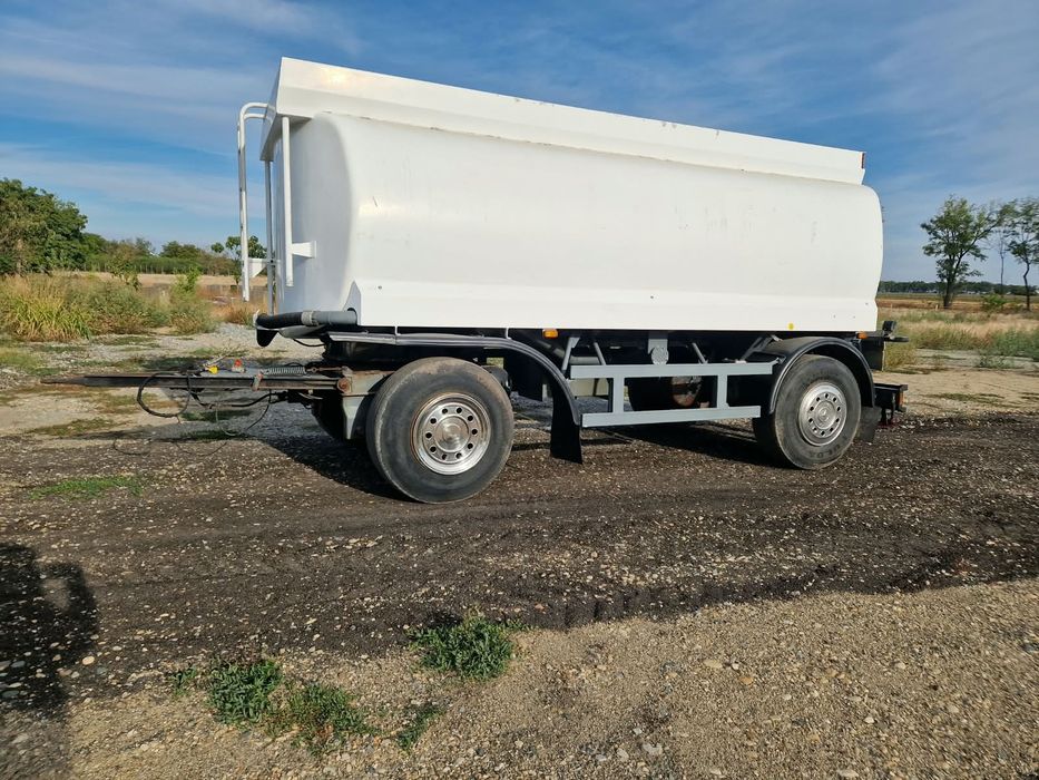 SUPER PREȚ  Remorcă cisternă 18000l aluminiu  pe perne  ! Pentru  agricultură    transport  apă  UAN