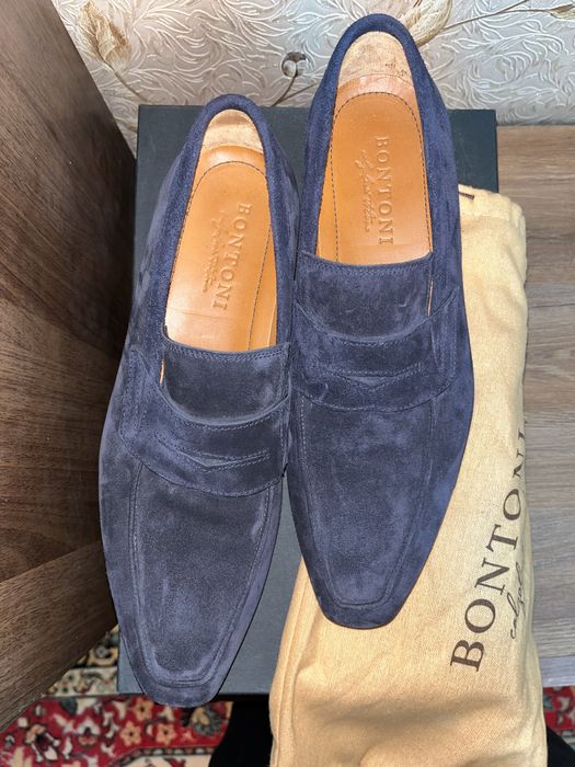 Замшевые туфли BONTONI