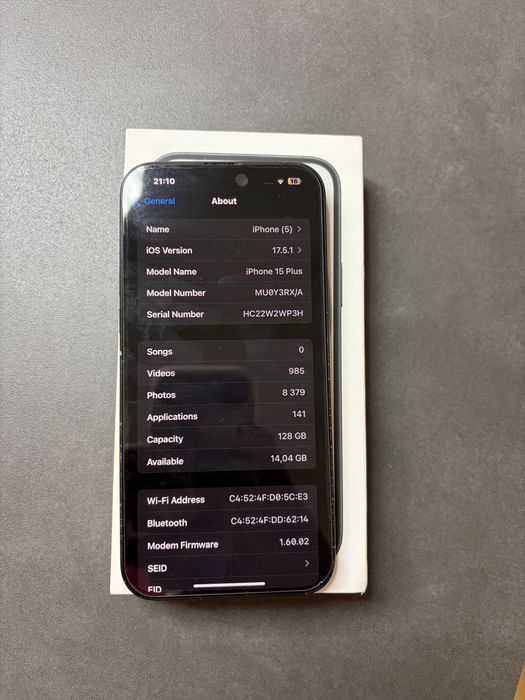 Iphone 15 plus Yettel