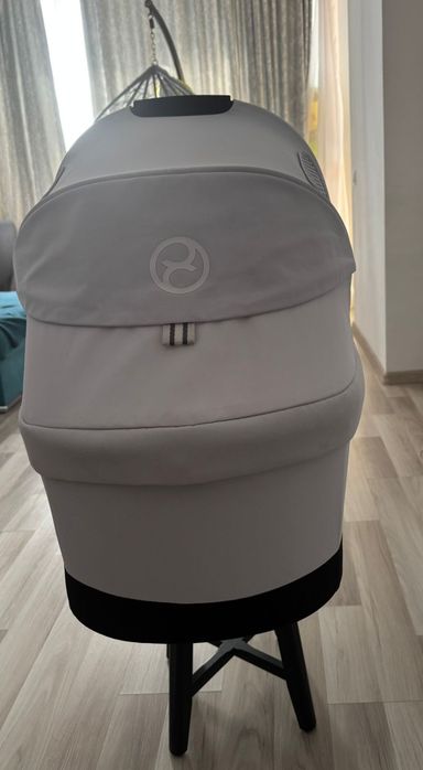 Landou Cybex Cot S Fog Grey / Light Grey + adaptori Eezy S/ Twist 2+