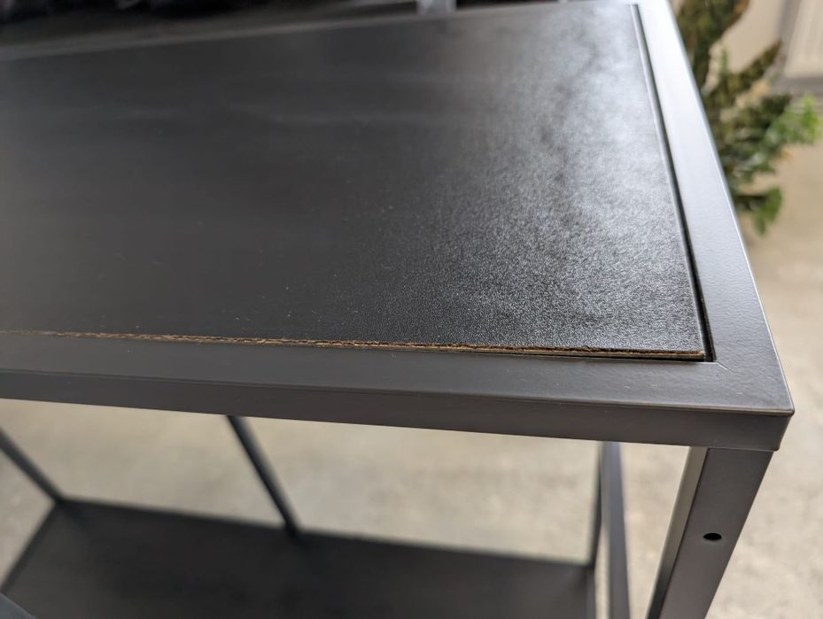 IKEA VITTSJÖ Etajeră 100×93 cm, negru-maro/sticlă