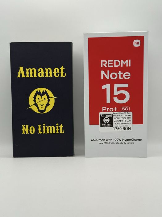 Redmi Note 15 Pro Plus 5G 512GB / 12GB RAM  NOU Sigilat!! , AMANET NO LIMIT