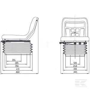 scaun cu suspensie pneumatica cu compresor inclus