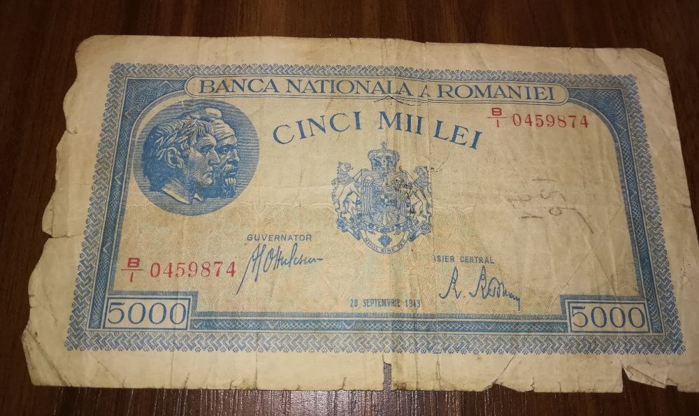 Bancnota 5000 lei - 1943