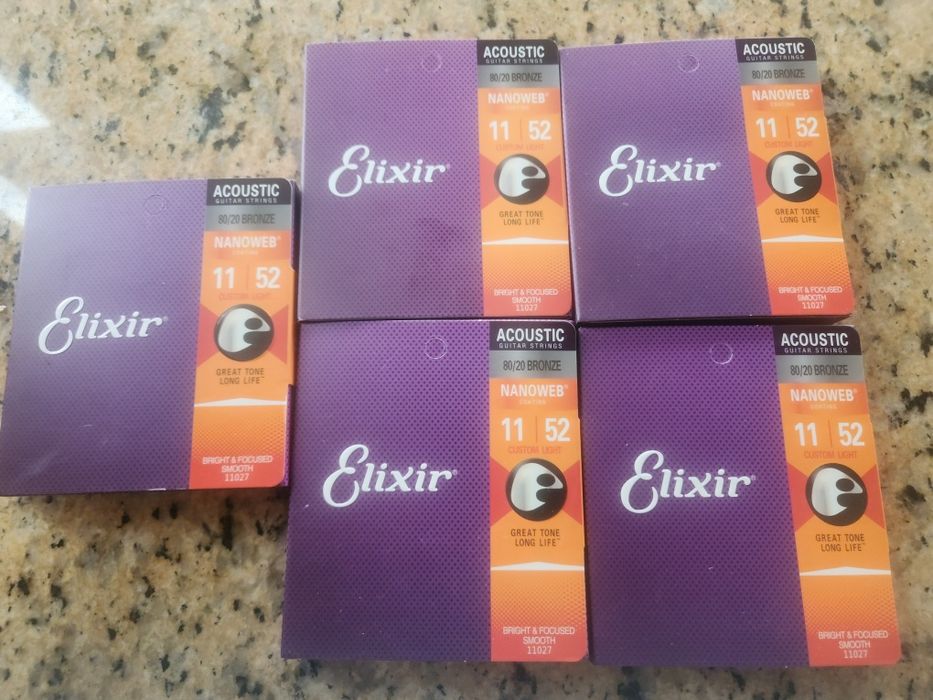 Corzi chitara acustica Elixir bronz