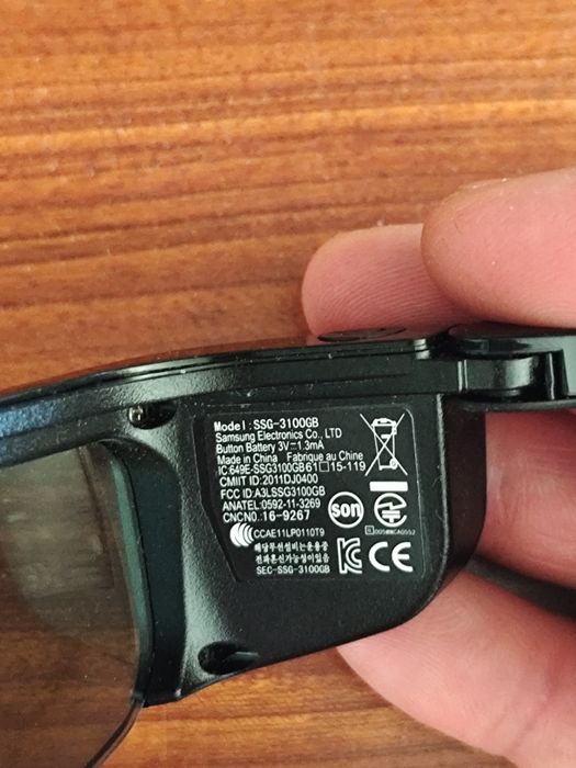 3D очки Samsung телевизора