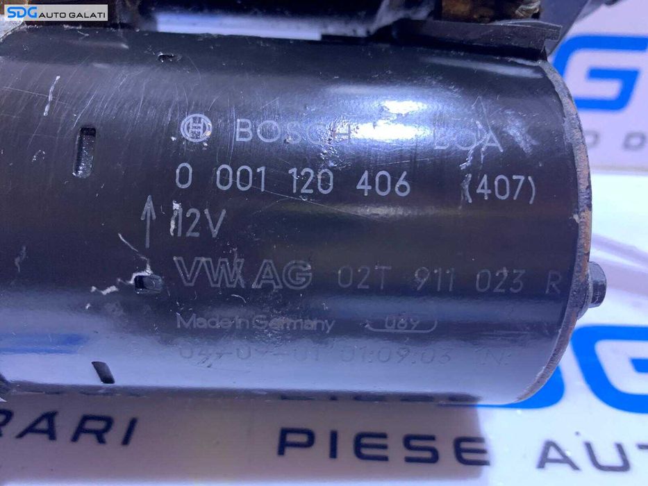 Electromotor cu 10 Dinti Volkswagen Polo 6R 1.4 CMAA CDDA CGGB CLPA 2009 - 2018 Cod 02T911023R 0001120406 [B3606]