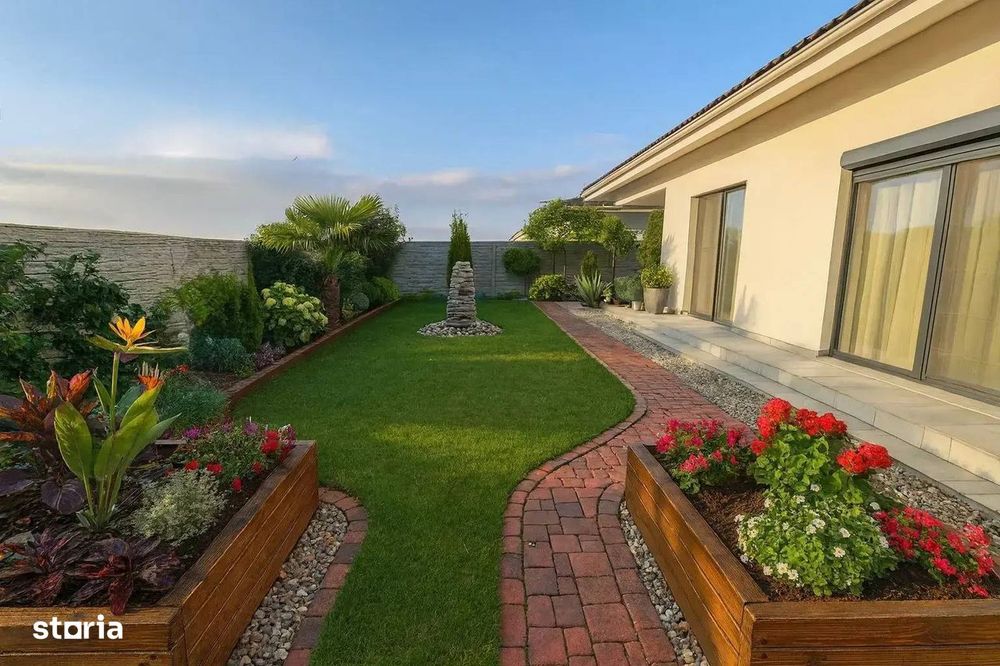 Vila finalizata individuala! Curte mare, 4 camere, 2 bai + 2 parcari