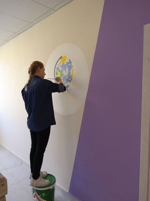 Художники. Роспись стен. Рисунки на стене. Мурал.