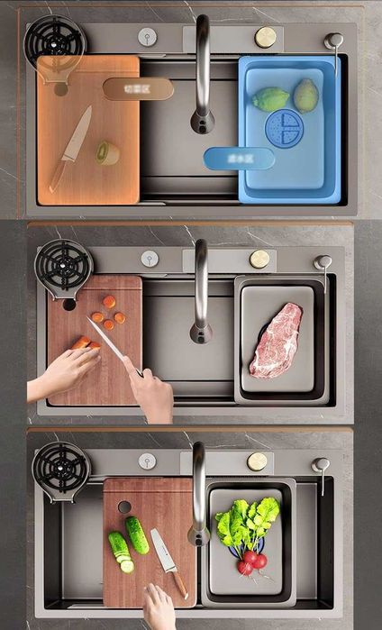 ПРОМОЦИЯ ! Висококачествена мултифункционална кухненска мивка