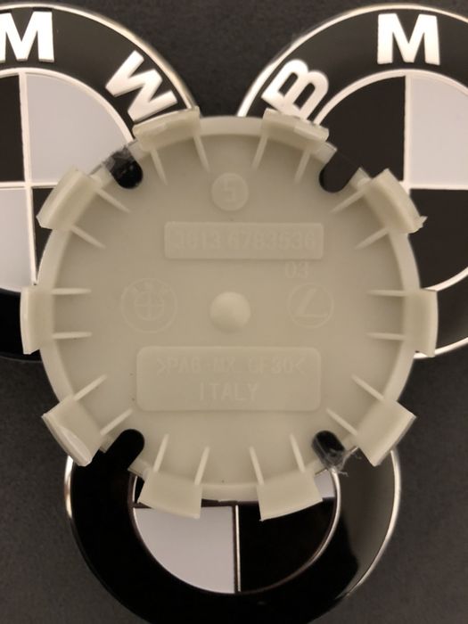 Capace roti jante aliaj BMW Alb/negru Black/white E46 E90 E60 X3 X5 X6