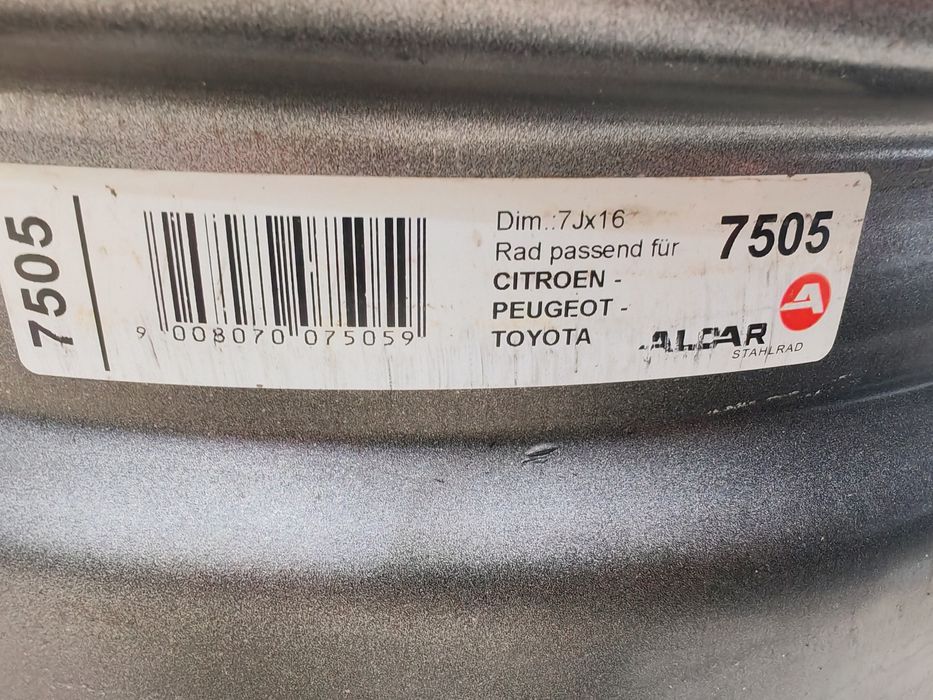 Jante tabla pe 16, originale duba Citroen Peugeot Toyota ,5prezoane