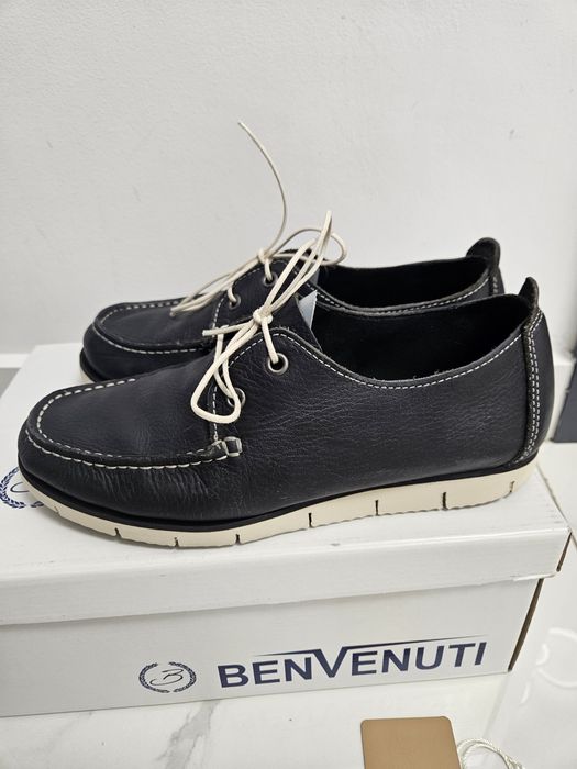 Pantofi casual vară piele naturală Bigotti mocasini