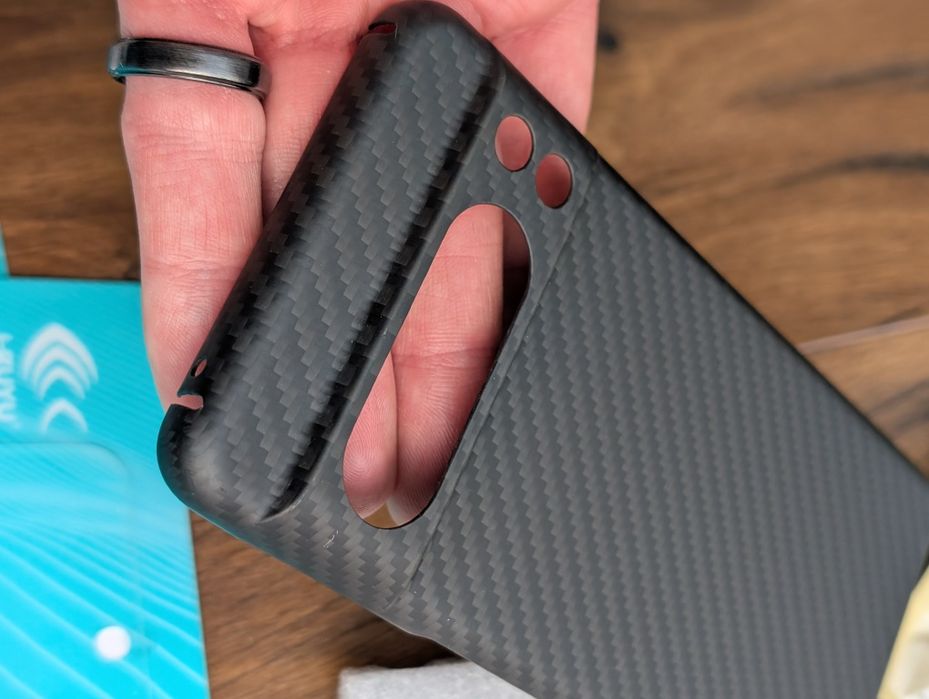 Set husa fibra de carbon și 3 folii google pixel 8 pro  husa carbon