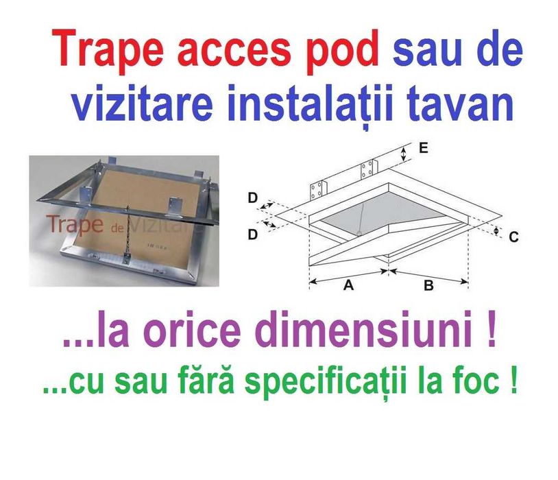 Vând trape/clapete/uși/guri de vizitare/revizie/acces orice dimensiuni
