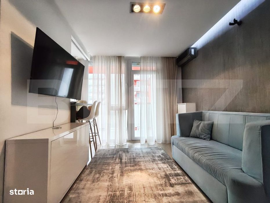 Studio de vanzare, etaj 3, balcon 8 mp - Ared