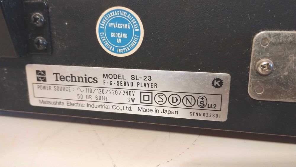 pickup Technics SL23 pt discuri vinil