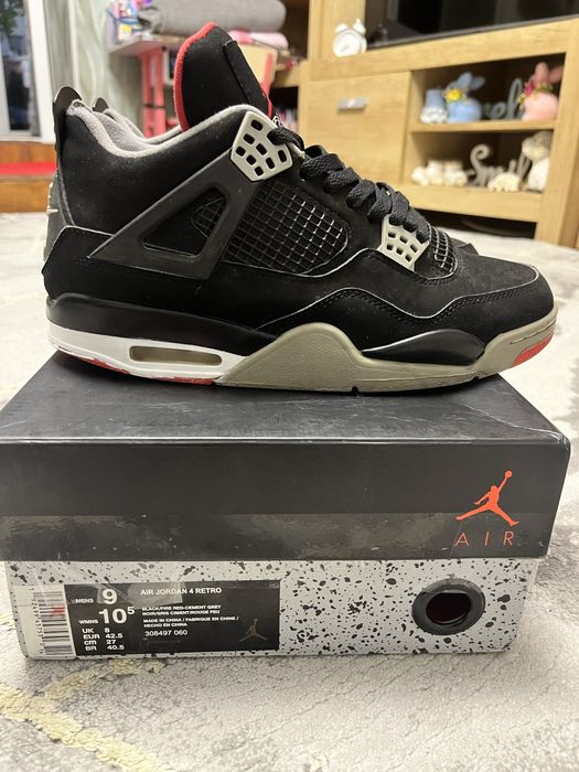 Vand jordan 4 bred