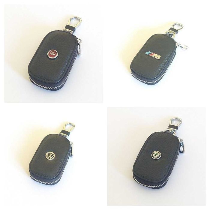 Кожен калъф за ключове BMW Audi Mercedes Toyota Citroen Peugeot